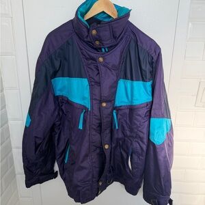 Vintage 90s Purple and Teal Rugged Terrain Men’s Jacket